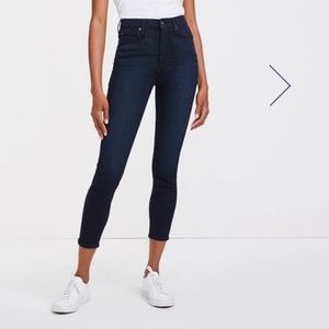 7-for-all-mankind b(air) High Waist Ankle Skinny in Blue size 24